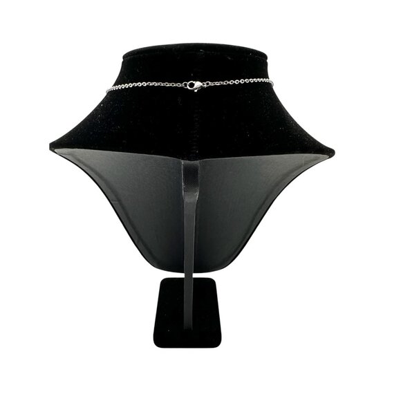 Kindness Pewter Bar Necklace Message Necklace Diamond Cut Stainless Steel - Picture 5 of 7